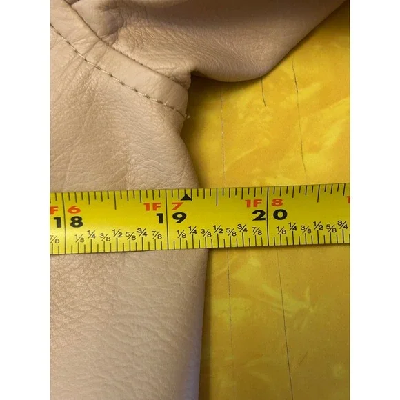 Anthropologie Tan Faux Leather Moto Jacket Size Medium - Picture 6 of 7